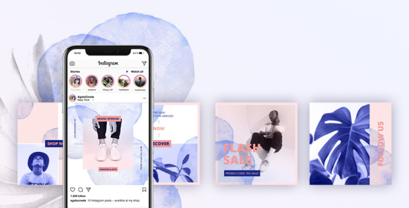 Шаблон для соцсетей на тему графика