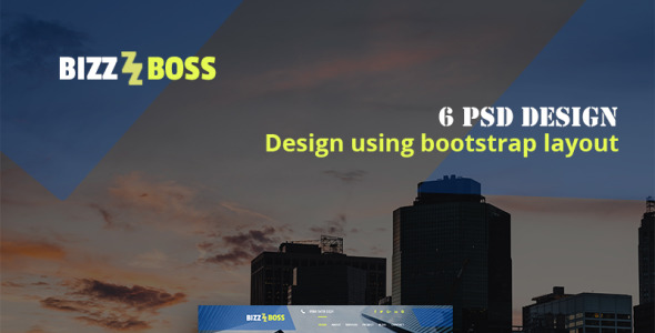 PSD шаблон на тему бизнес и услуги