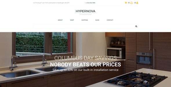 шаблон электронной коммерции магазина бытовой техники motocms