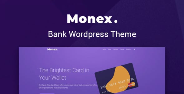 банковские услуги многофункциональная классическая тема wordpress elementor