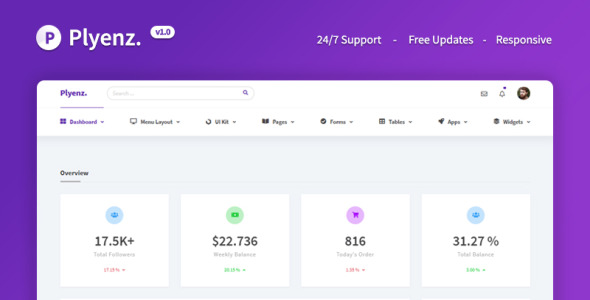 легкий админ шаблон