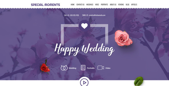 PSD шаблон на тему фотогалерея