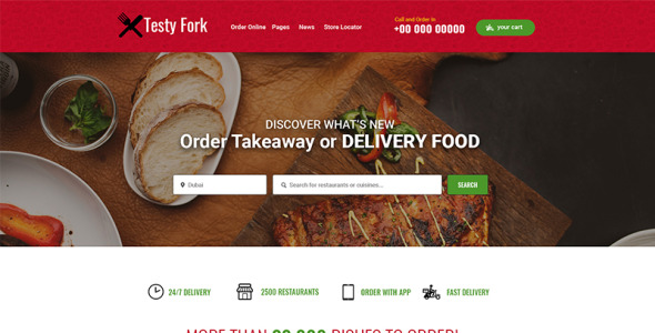 PSD шаблон на тему кафе