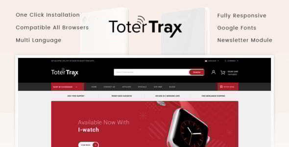 шаблон opencart магазина электроники totertrax
