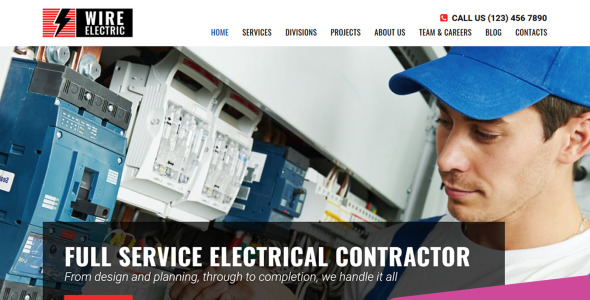 электрическая компания moto cms 3 шаблон