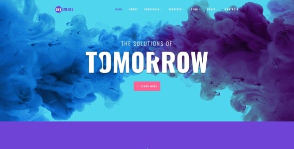 событие многостраничный творческий bootstrap html шаблон сайта