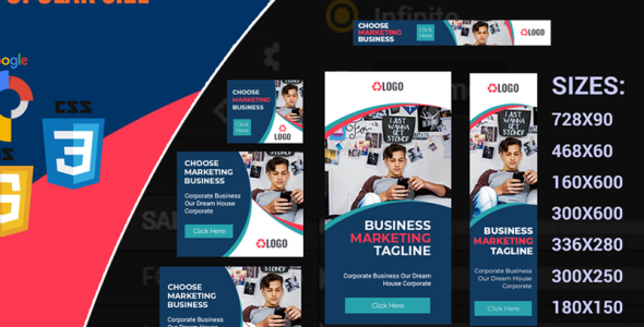 Animated Banner на тему услуги доставки