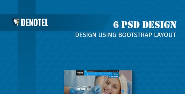 PSD шаблон на тему врач