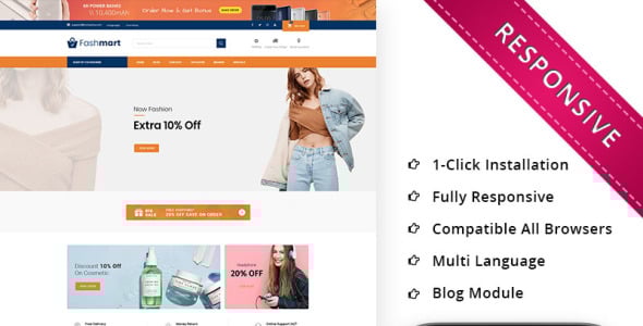 мега магазин отзывчивый шаблон opencart