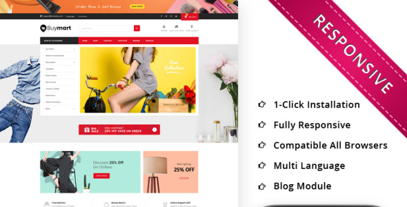 The Mega Shop Responsive OpenCart Template