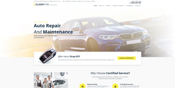 ремонт автомобилей moto cms html шаблон