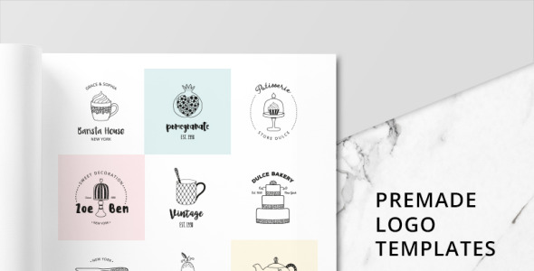 Шаблон логотипа на тему графика