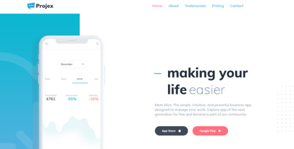 бизнес мобильное приложение многоцелевая чистая тема wordpress elementor