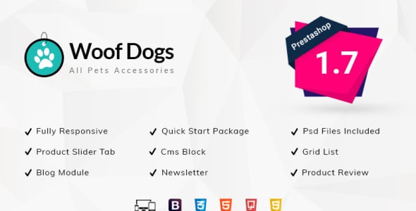 woofdog pet store prestashop тема
