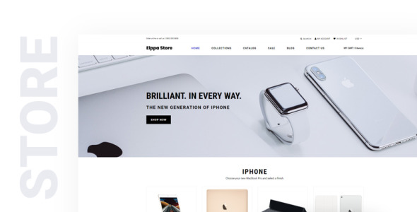 электроника и гаджеты clean shopify тема