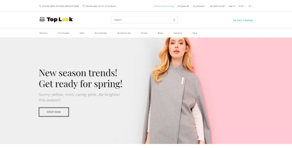 мода и красота творческий шаблон opencart