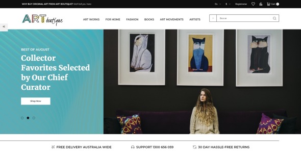 художественная галерея modern bootstrap ecommerce prestashop theme