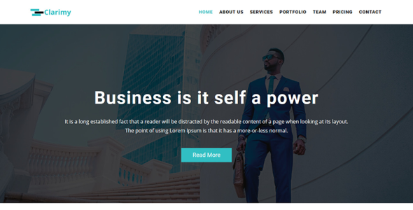 универсальный бизнес-лендинг шаблон landing page template