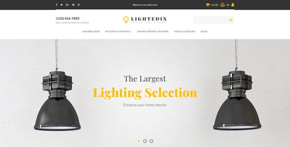 шаблон электронной коммерции lightning store motocms