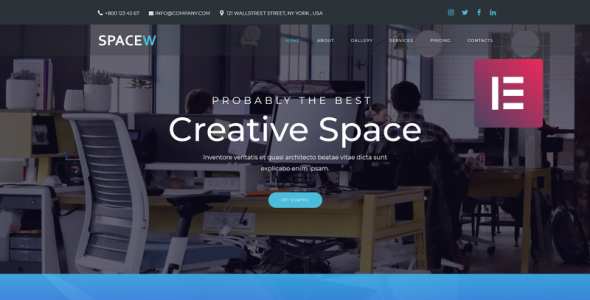 бизнес многоцелевая современная тема wordpress elementor