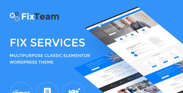fix services многофункциональная классическая тема wordpress elementor