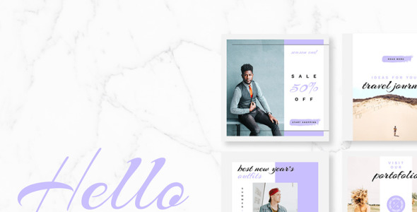 Шаблон для соцсетей на тему графика
