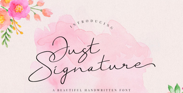 Download Just Signature Cursive Font - Шрифт на тему графика