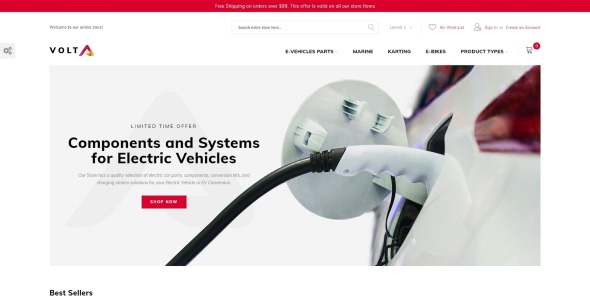 детали и компоненты электромобилей минимальная тема magento