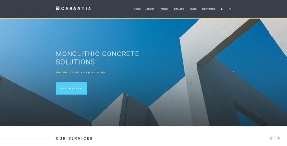 строительная компания joomla шаблон