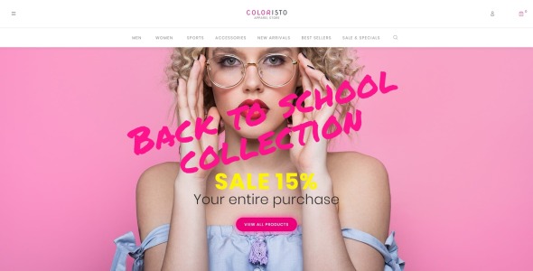 магазин одежды ecommerce modern elementor woocommerce тема