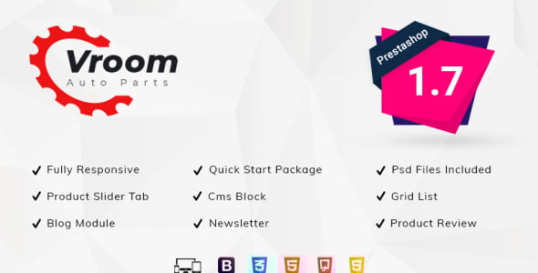 магазин автозапчастей prestashop тема