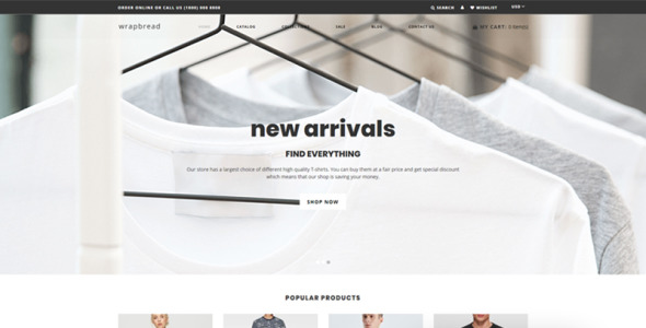 мода многостраничная чистая тема shopify