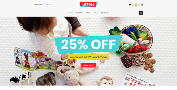 toys &amp; games store motocms ecommerce template