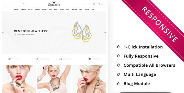 отзывчивый шаблон opencart ювелирного магазина