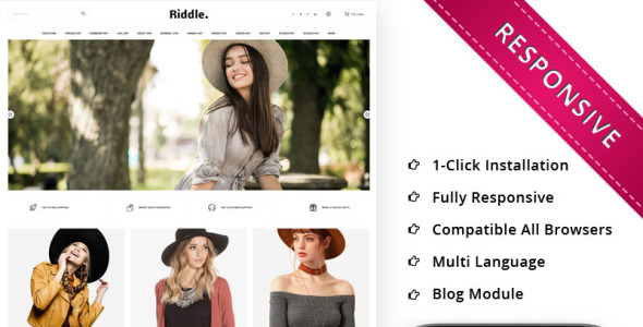 шаблон отзывчивого opencart riddle cap