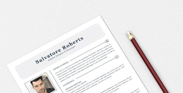 Адаптивный Резюме на тему графика