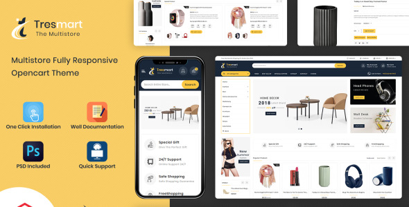 шаблон opencart торгового центра