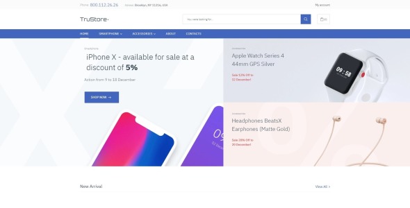 gadgets store ecommerce minimal elementor woocommerce theme