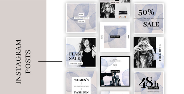 Шаблон для соцсетей на тему графика