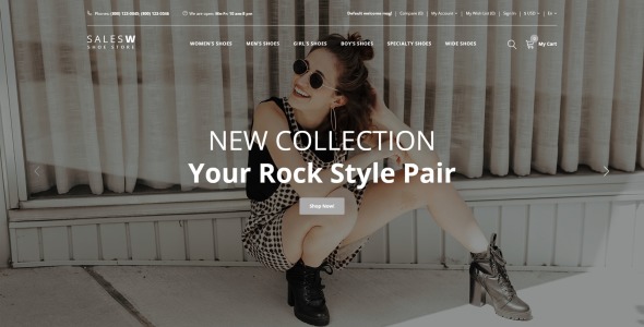 обувь отзывчивый практичный шаблон opencart