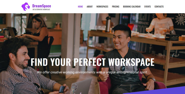 коворкинг moto cms 3 шаблон