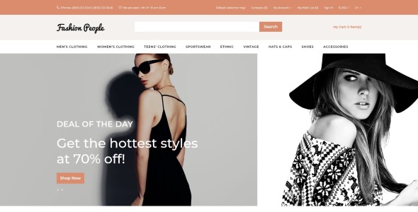 Fashion Store Modern OpenCart Template