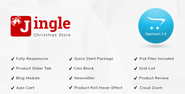 jingle gift store 3.x шаблон opencart