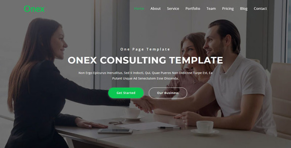 шаблон целевой страницы для консалтинга и бизнеса