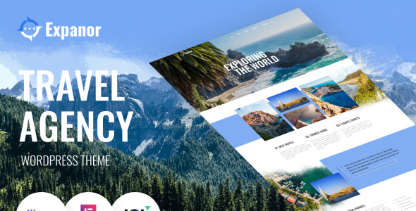 туристическое агентство многофункциональная современная тема wordpress elementor