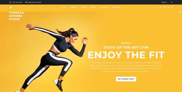 танцевальная студия многостраничный чистый шаблон joomla