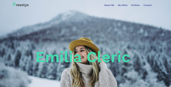 freelancer one page modern wordpress elementor theme