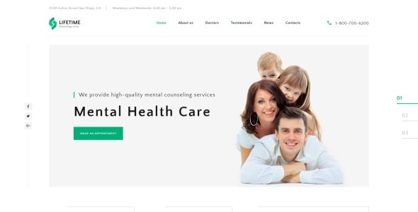 психолог чистый html шаблон целевой страницы