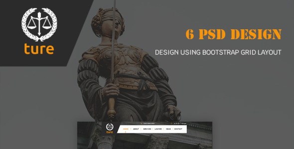 PSD шаблон на тему графика