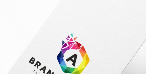 Шаблон логотипа на тему графика